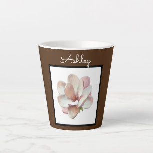 Mug à café en latte monogrammé