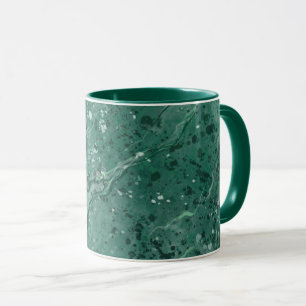Mug à café en marbre vert classique