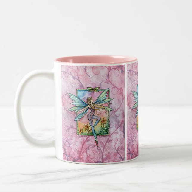 Mug à café fée de printemps par Molly Harrison (Gauche)