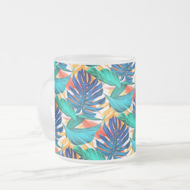 Mug à café Feuille tropical (Devant gauche)