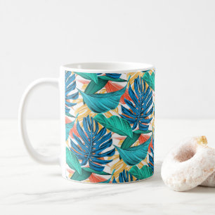 Mug à café Feuille tropical