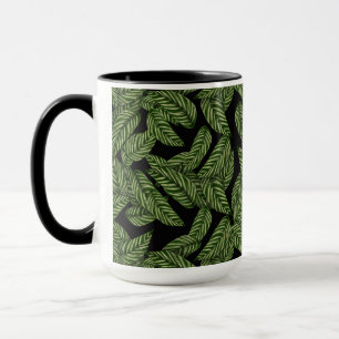 mug à café feuilles de jungle