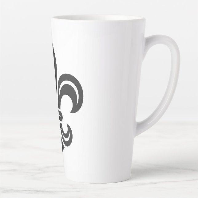 Mug à café "Fleur-de-lis stylisée" (Droite)
