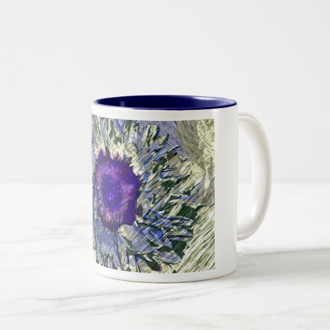 Mug à café Fleur Violette (Devant droit)