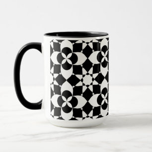mug à café fleurs et étoiles