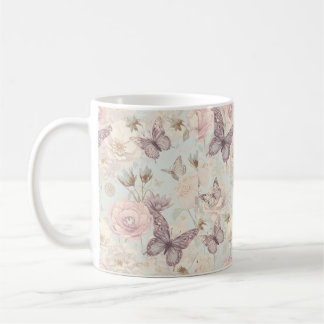 Mug à café floral – Design floral élégant