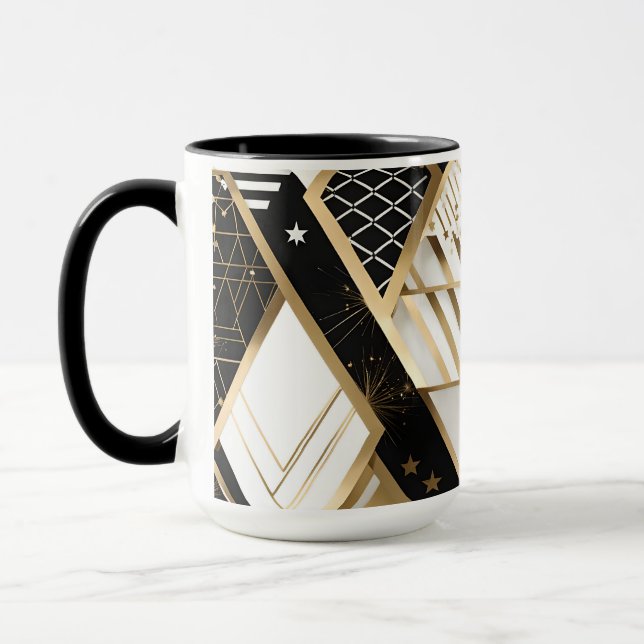 mug à café formes géométriques de noël (Gauche)