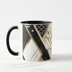 mug à café formes géométriques de noël