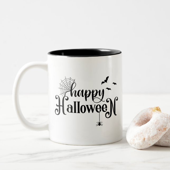 Mug à café Halloween (Avec donut)