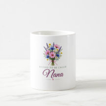 Mug à Café 'Heureuse d'être appelée Nana'