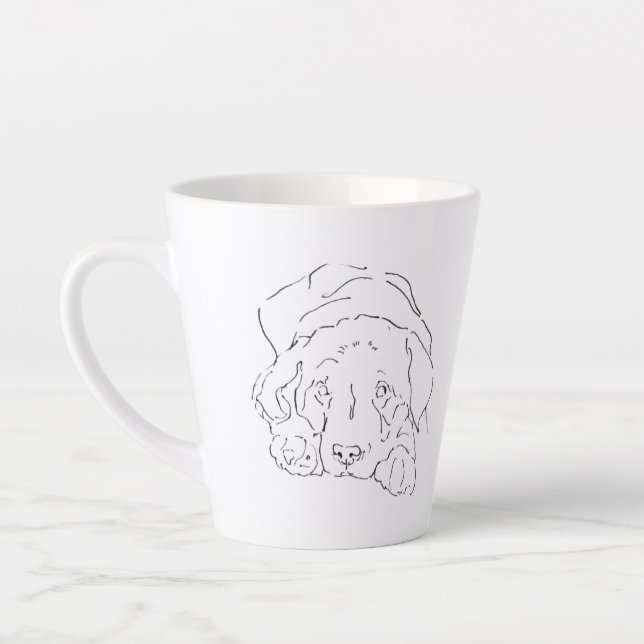 Mug à café Labrador Retriever mignon, Maman de chi (Gauche)