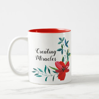 Mug à café magnifique à motif floral classique