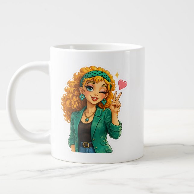 Mug à café mignon – Parfait pour les gorgées quoti (Gauche)