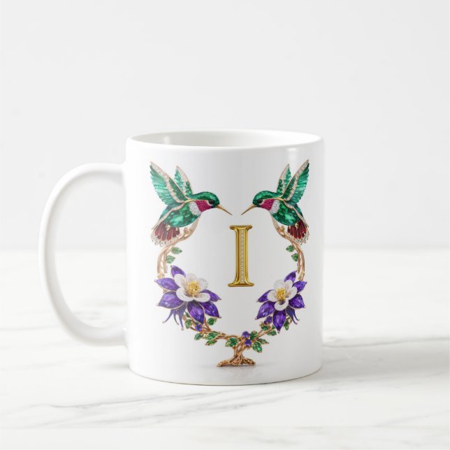 Mug à café Monogramme I Colibri Bijou de Luxe (Gauche)