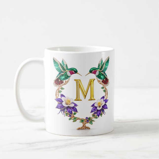 Mug à café Monogramme M Colibri Joaillerie de Luxe (Gauche)