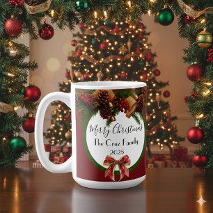 Mug à café/noir chaud de Noël vintage