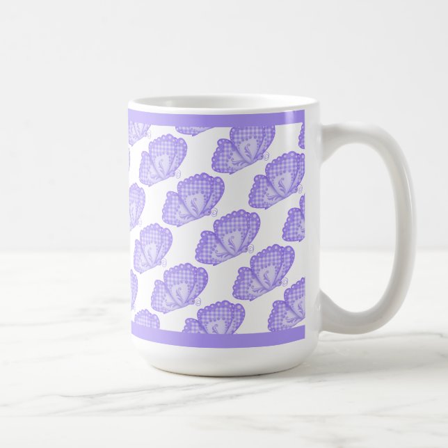 Mug à café Papillons Violets (Droite)