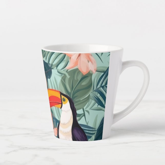 Mug à café perroquet tropical (Droite)