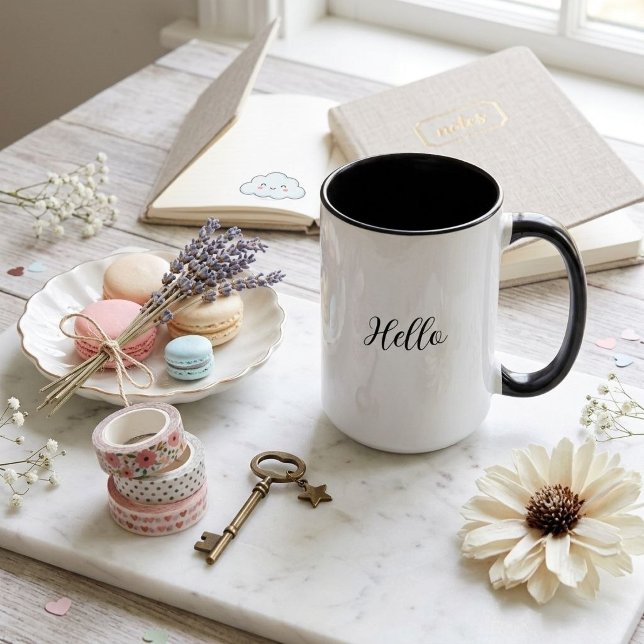 Mug à café personnalisable avec nom et message  (Créateur téléchargé)