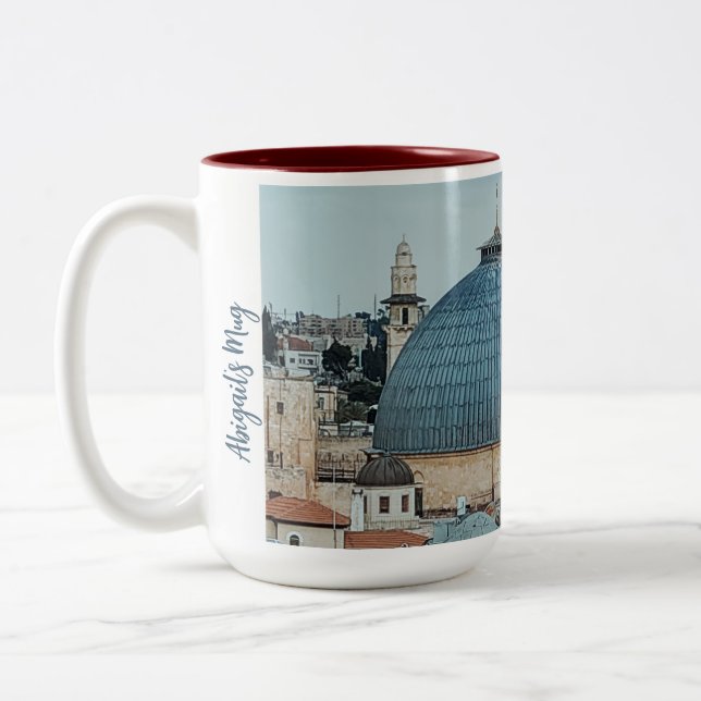 Mug à café personnalisé à thème chrétien inspiré d (Gauche)