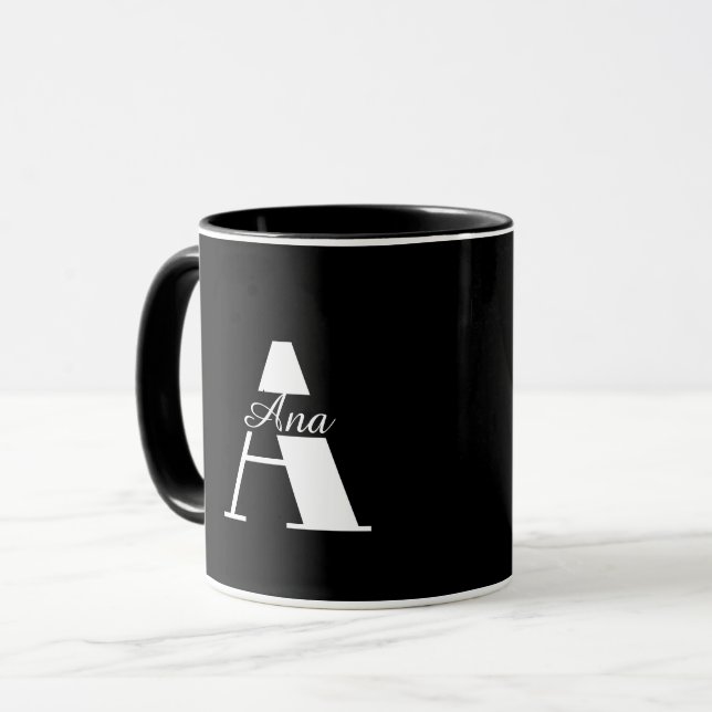 Mug à café personnalisé avec nom (Devant gauche)