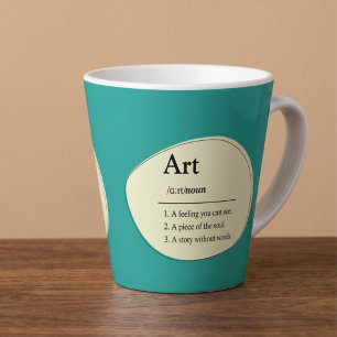 Mug à café personnalisé de style dictionnaire d'ar