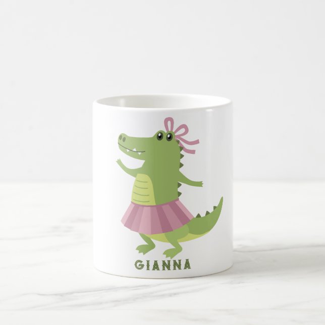 Mug à café personnalisé en forme d'alligator (Centre)