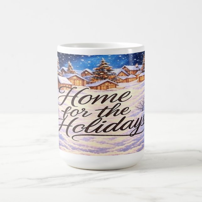 Mug à café 'Retour à la maison pour les fêtes' (Centre)