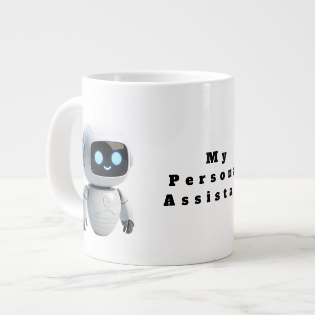 Mug à café Robot IA Mignon - Technologie Inspirant (Devant gauche)