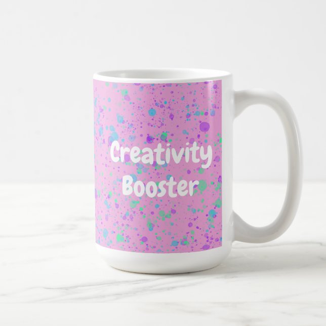 Mug à café rose Booster de créativité (Droite)