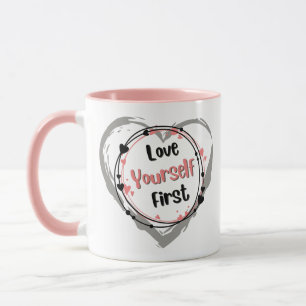 Mug à café 'S'aime d'abord'