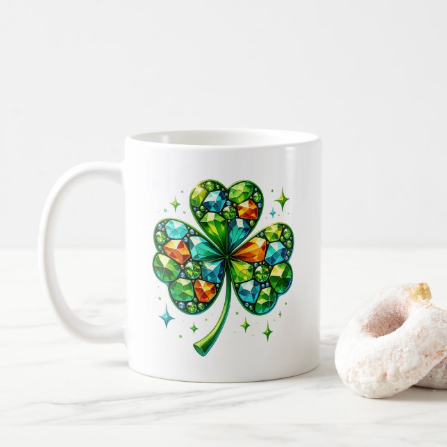 Mug à café Saint Patrick (Avec donut)