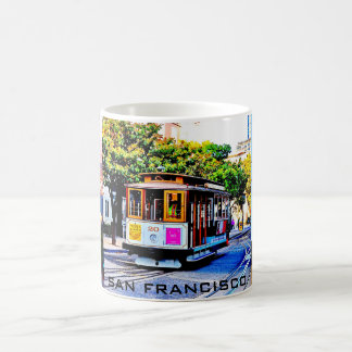 MUG À CAFE SOUVENIR DU CABLE CAR DE SAN FRANCISCO