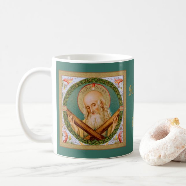 Mug à café St. André l'apôtre (JMAS 02) (Avec donut)