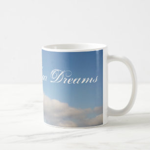 Mug à café «Suivez vos rêves» Nuages blancs