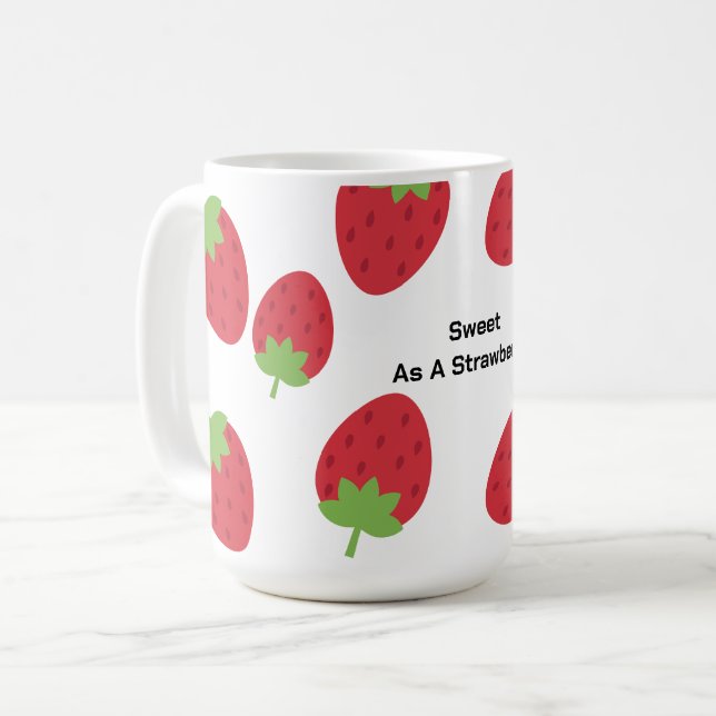 Mug à café/thé Strawberry Everyday (Devant gauche)