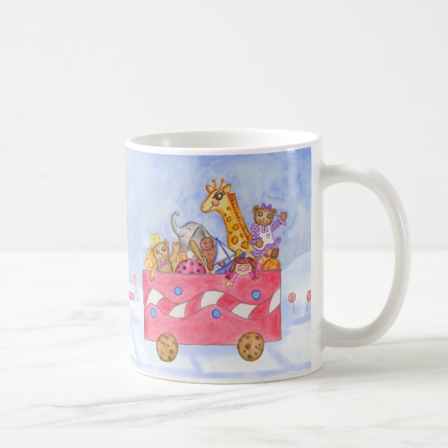 Mug à café Train de Noël (Droite)