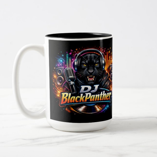MUG À CAFE Two-Tone DJ BLACKPANTHER 2 (Gauche)