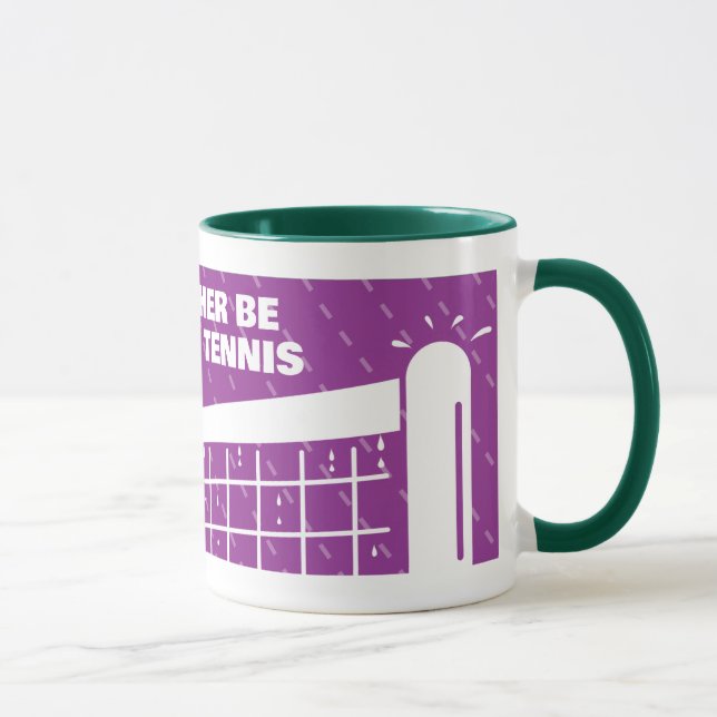 Mug à café violet et vert mignon pour amateur de t (Droite)