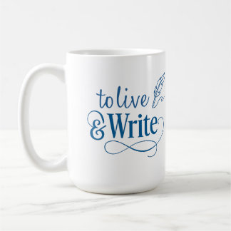 Mug à café 'Vivre & Écrire' - 45cl