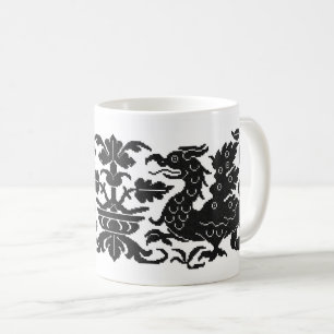 Mug à café Wyverns médiéval/Renaissance