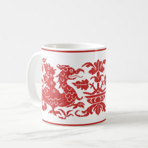 Mug à café Wyverns médiéval/Renaissance