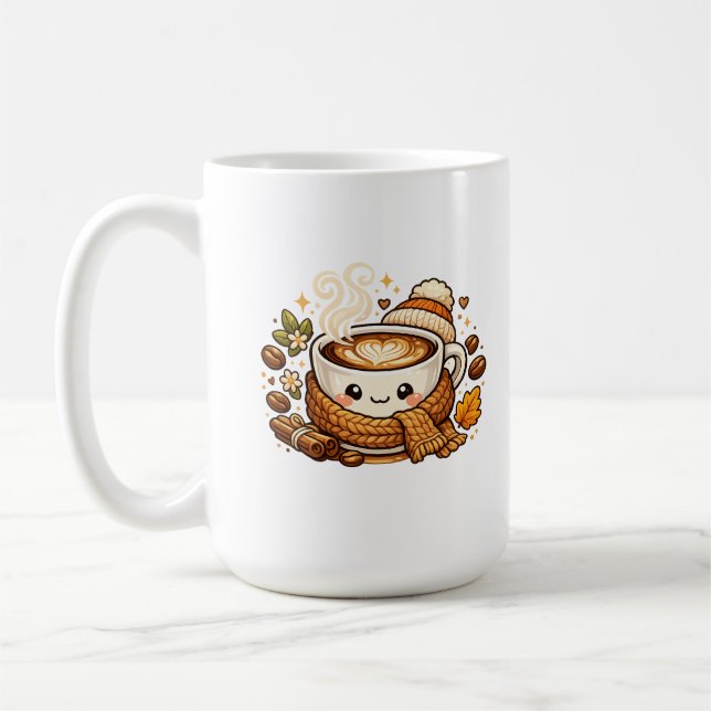 Mug à Cappuccino Mignon et Confortable  (Gauche)