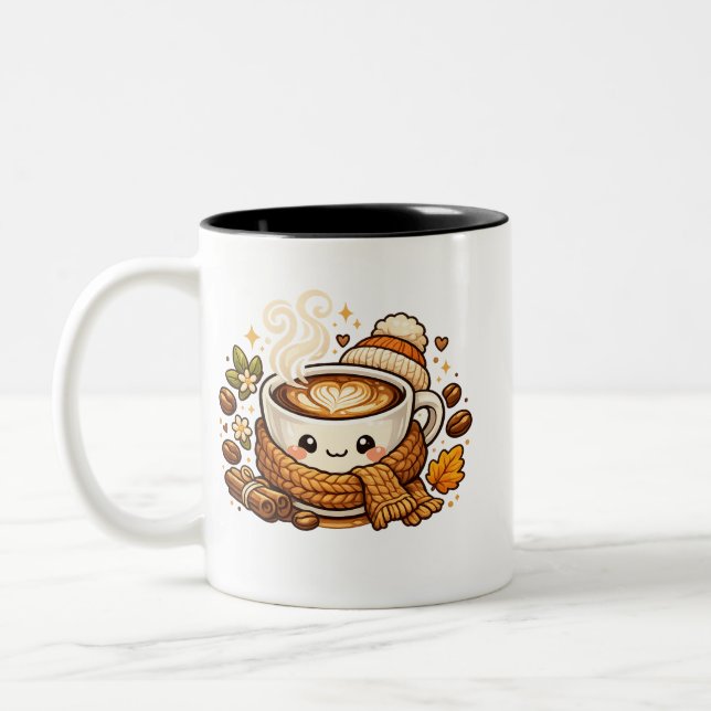 Mug à Cappuccino Mignon et Confortable  (Gauche)