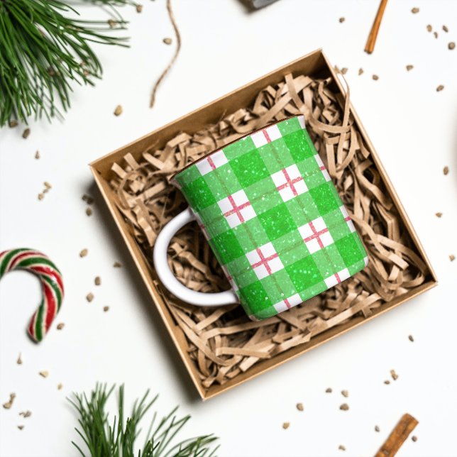 Mug à carreaux de Noël mignon (Créateur téléchargé)