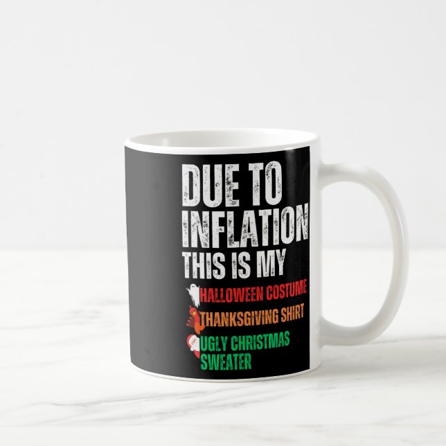 Mug A Cause De L'Inflation, C'Est Mon Action De grâce  (Droite)