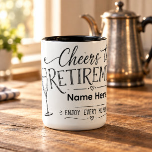 Mug à champagne personnalisé pour les félicitation