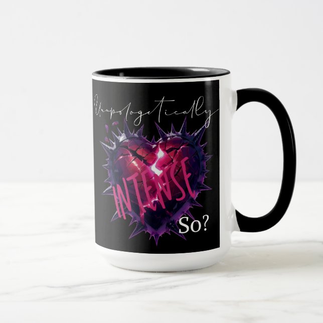 Mug à cœur rose (Droite)