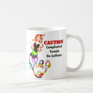 Mug "A compliqué la femelle sirène sur caféine"