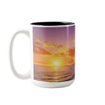 Mug à coucher de soleil tropical | Montagne de pal